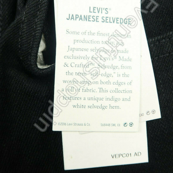 Levis Made & Crafted Cigarette Slim Selvedge Jeans - Picture 8 of 8